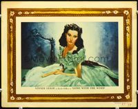 3t003 GONE WITH THE WIND LC '39 wonderful artwork portrait of Vivien Leigh as Scarlett O'Hara!