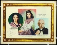 3t006 GONE WITH THE WIND signed LC '39 by Evelyn Keyes,art portraits of her, Rutherford & Davenport!
