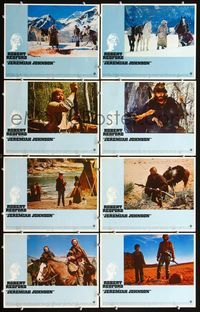 3t299 JEREMIAH JOHNSON 8 lobby cards '72 Robert Redford, Will Geer, directed by Sydney Pollack!