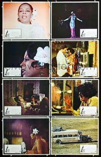 3t312 LADY SINGS THE BLUES 8 lobby cards '72 great images of Diana Ross as singer Billie Holiday!