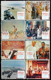 3t319 LAWRENCE OF ARABIA 8 lobby cards R71 David Lean, Peter O'Toole, Alec Guinness, Anthony Quinn