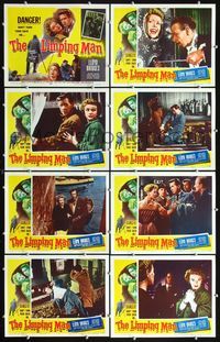 3t323 LIMPING MAN 8 movie lobby cards '53 Lloyd Bridges in danger with sexy Moira Lister!