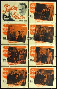 3t360 MURDER IN THE BIG HOUSE 8 movie lobby cards R45 Van Johnson, Faye Emerson, Born For Trouble!
