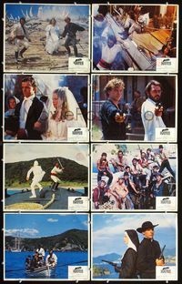 3t363 NATE & HAYES 8 lobby cards '83 Tommy Lee Jones, Michael O'Keefe, Max Phipps, Jenny Seagrove