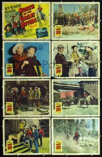 3t375 NORTH OF THE GREAT DIVIDE 8 movie lobby cards '50 Roy Rogers, Trigger, Penny Edwards