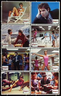 3t394 PERFECT 8 movie lobby cards '85 sexy Jamie Lee Curtis working out, John Travolta