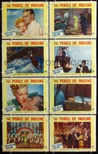 3t395 PERILS OF PAULINE 8 LCs '47 Betty Hutton as Pearl White, John Lund, classic rescue scenes!