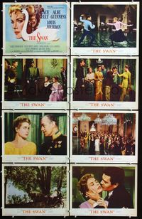 3t492 SWAN 8 movie lobby cards '56 wonderful art of beautiful Grace Kelly by Monet, Alec Guinness