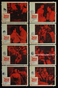 3t527 TOKYO AFTER DARK 8 movie lobby cards '59 Richard Long kills first and asks questions later!