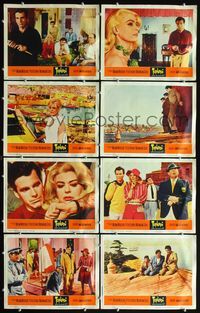 3t529 TOPKAPI 8 lobby cards '64 sexy Melina Mercouri, Peter Ustinov, Maximilian Schell, Jules Dassin