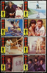 3t580 YOU ONLY LIVE TWICE 8 lobby cards '67 Sean Connery as James Bond, sexy Akiko Wakabayashi!