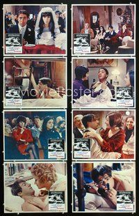 3t026 ALFREDO ALFREDO 8 Mexican lobby cards '73 Dustin Hoffman, Stefania Sandrelli, Carla Gravina