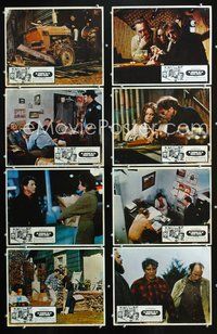 3t352 MIDNIGHT MAN 8 Mexican movie lobby cards '74 Burt Lancaster, Susan Clark, Cameron Mitchell
