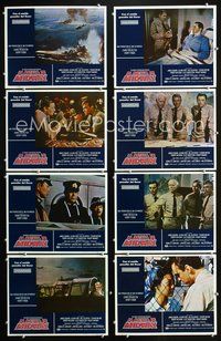 3t354 MIDWAY 8 Mexican lobby cards '76 Charlton Heston, Henry Fonda, Robert Mitchum, Toshiro Mifune