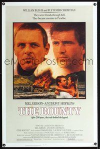 3u075 BOUNTY one-sheet '84 Mel Gibson, Anthony Hopkins, Laurence Olivier, Mutiny on the Bounty!