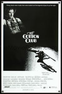 3u103 COTTON CLUB one-sheet '84 Francis Ford Coppola, cool close-up of Richard Gere, tommy gun!