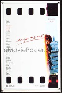 3u158 EXPOSED one-sheet poster '83 image of model Nastassia Kinski, cool exposed film poster design!