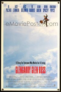 3u201 GLENGARRY GLEN ROSS DS one-sheet '92 David Mamet, Al Pacino, Jack Lemmon, New York City!