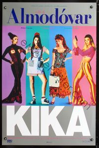 3u275 KIKA one-sheet movie poster '93 Pedro Almodovar, Victoria Abril, great sexy images of cast!