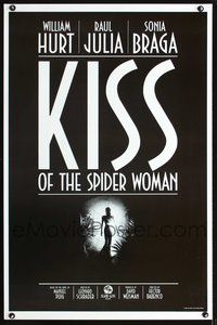 3u281 KISS OF THE SPIDER WOMAN one-sheet movie poster '85 Sonia Braga, William Hurt, Raul Julia
