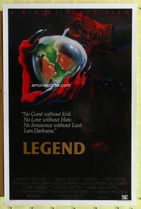 3u296 LEGEND int'l one-sheet poster '86 Tom Cruise, Mia Sara, Ridley Scott, cool fantasy artwork!