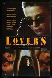 3u316 LOVERS one-sheet movie poster '92 Amantes, Victoria Abril, Spanish true story!