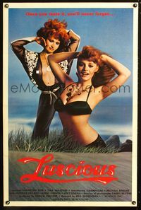 3u317 LUSCIOUS one-sheet movie poster '80 Samantha Fox & Lisa DeLeeux are sexy redheads, x-rated!