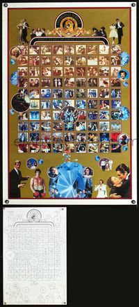 3u346 MGM DIAMOND JUBILEE w/supplement 1sh '83 classic images of all the Metro-Goldwyn-Mayer greats!
