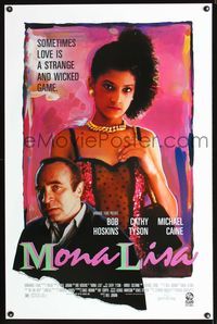 3u361 MONA LISA one-sheet '86 Neil Jordan, art of Bob Hoskins & sexy Cathy Tyson by Lucinda Cowell!