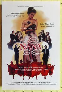 3u382 NANA one-sheet movie poster '83 Emile Zola, Katya Berger, Jean-Pierre Aumont, French sex!