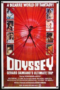 3u404 ODYSSEY 1sheet '77 Gerard Damiano's ultimate trip, a bizarre world of sexploitation fantasy!