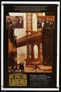3u407 ONCE UPON A TIME IN AMERICA one-sheet poster '84 Sergio Leone, Robert De Niro, James Woods