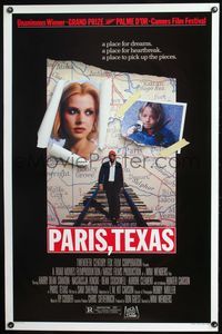 3u418 PARIS, TEXAS one-sheet movie poster '84 Wim Wenders, Nastassja Kinski, Harry Dean Stanton