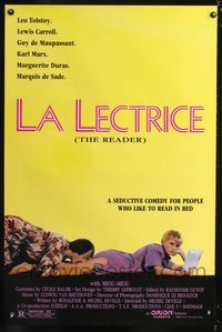 3u466 READER one-sheet movie poster '88 La Lectrice, Miou-Miou, Michel Deville, a seductive comedy!