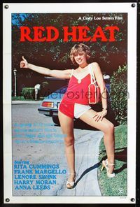 3u468 RED HEAT one-sheet '81 sexy hitchhiker Rita Cummings gets caught up in a bizarre mystery!