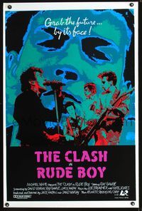 3u490 RUDE BOY one-sheet movie poster '80 really cool art of The Clash by RETNA!