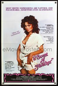 3u505 SCENT OF HEATHER 1sheet '81 sexy scandalous Veronica Hart has unthinkable erotic expressions!