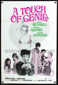 3u601 TOUCH OF GENIE one-sheet poster '74 sexy Tina Russell, Harry Reems, Mark Stevens, x-rated!