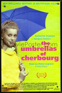 3u617 UMBRELLAS OF CHERBOURG one-sheet movie poster R92 Catherine Deneuve directed by Jacques Demy!