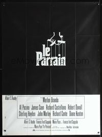 3v533 GODFATHER French one-panel '72 Marlon Brando, Al Pacino, Francis Ford Coppola crime classic!