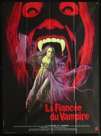 3v553 HOUSE OF DARK SHADOWS French one-panel '70 best completely different vampire art by Aussenko!