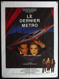 3v583 LAST METRO French one-panel poster '80 Catherine Deneuve, Gerard Depardieu, Francois Truffaut