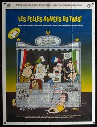 3v593 LES FOLLES ANNEES DU TWIST French one-panel '84 really wacky puppet show artwork by Fine!