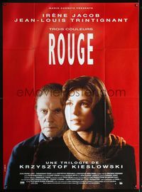 3v691 THREE COLORS: RED French 1panel '94 Krzysztof Kieslowski's Trois couleurs: Rouge, Irene Jacob