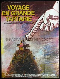 3v701 VOYAGE TO GRAND TARTARIE French 1panel '74 cool surreal hand with gun finger art by Ferracci!