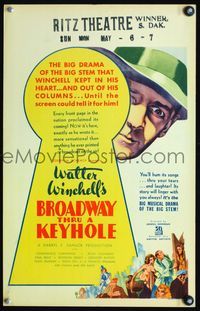 3v022 BROADWAY THRU A KEYHOLE WC '33 New York's best acts as seen in Walter Winchell's column!