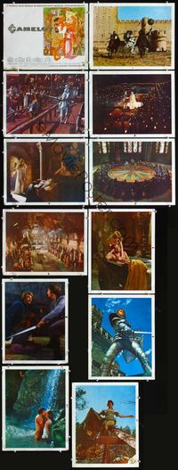3w077 CAMELOT 12 color 13x18 stills '68 Richard Harris as King Arthur, Vanessa Redgrave as Guenevere