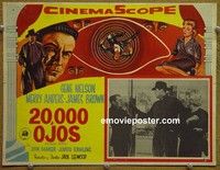 3w194 20,000 EYES Mexican LC '61 they could not see the perfect crime, cool hypnotic eye art!