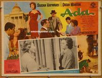 3w200 ADA Mexican movie lobby card '61 great Susan Hawyard, Dean Martin & cast images!