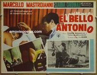 3w248 BELL' ANTONIO Mexican lobby card '62 Il Bell'Antonio, Marcello Mastroianni, Claudia Cardinale